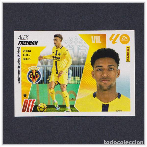 Cromos de F&uacute;tbol: LIGA ESTE 2025 2026 25 26 PANINI FREEMAN 37 FICHAJE VILLARREAL MERCADO INVIERNO COLECCI&Oacute;N ALBUM