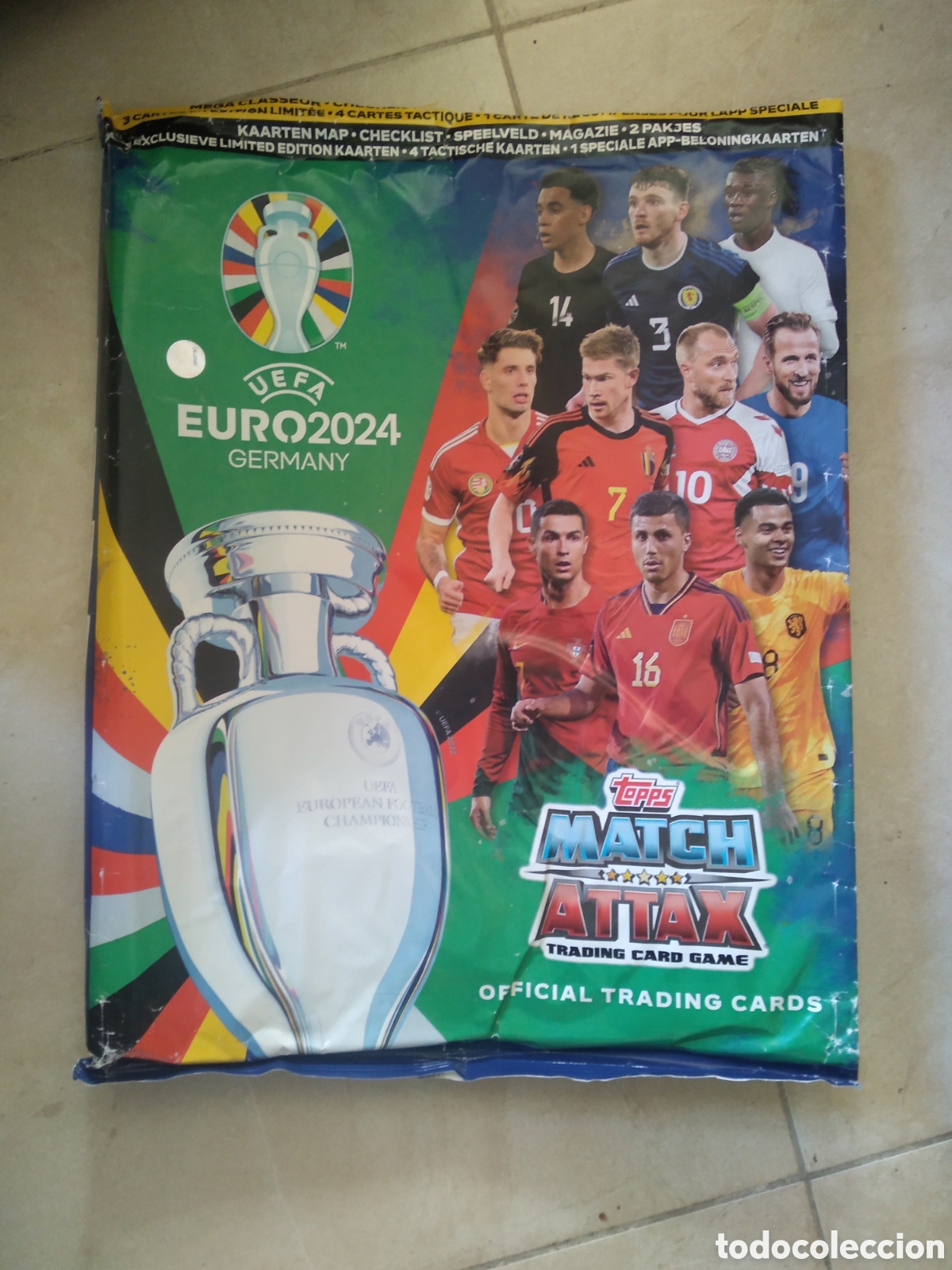 Figurine di Calcio: TIPO SOBRE PARA ALBUM EURO 2024 MATCH ATTAX TOPPS EUROCOPA RODRI CRISTIANO RONALDO KANE DE BRUYNE