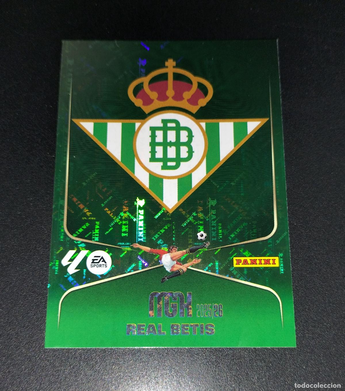Football Stickers: MGK 91 ESCUDO LOGO BETIS CROMOS ALBUM MEGACRACKS LIGA FUTBOL 2025 2026 25 26