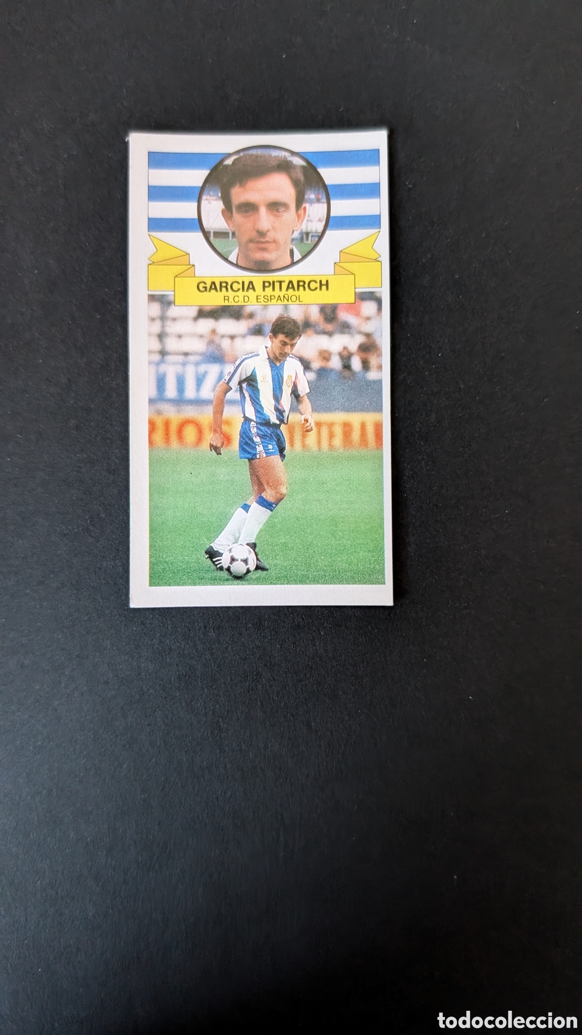 Fu&szlig;ball-Sticker: GARCIA PITARCH ESPA&Ntilde;OL FICHAJE 8 VERSION LIGA ESTE 1985/86 85 86 DESPEGADO