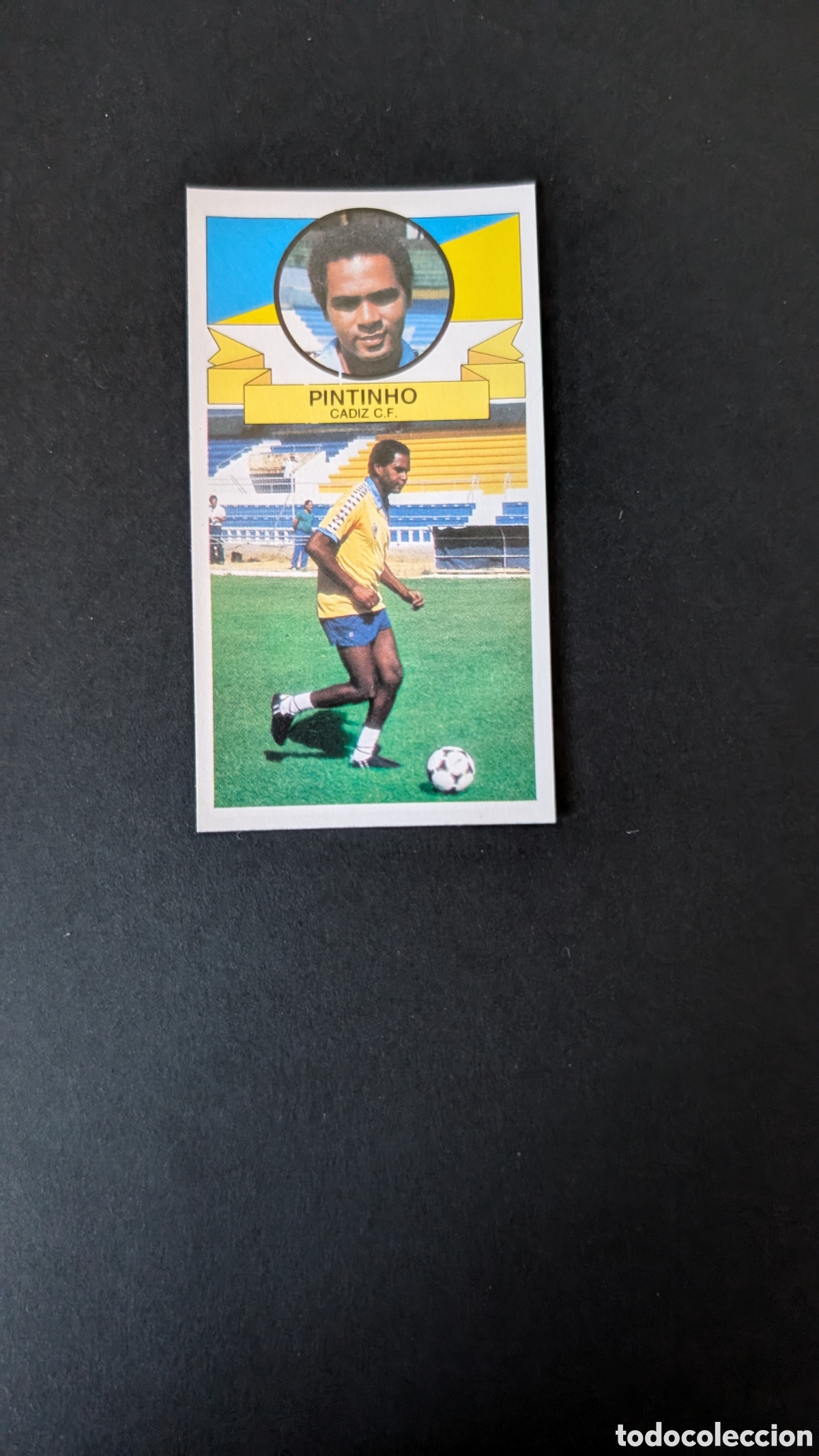 Fu&szlig;ball-Sticker: PINTINHO CADIZ FICHAJE 9 BIS LIGA ESTE 1985/86 85 86 DESPEGADO