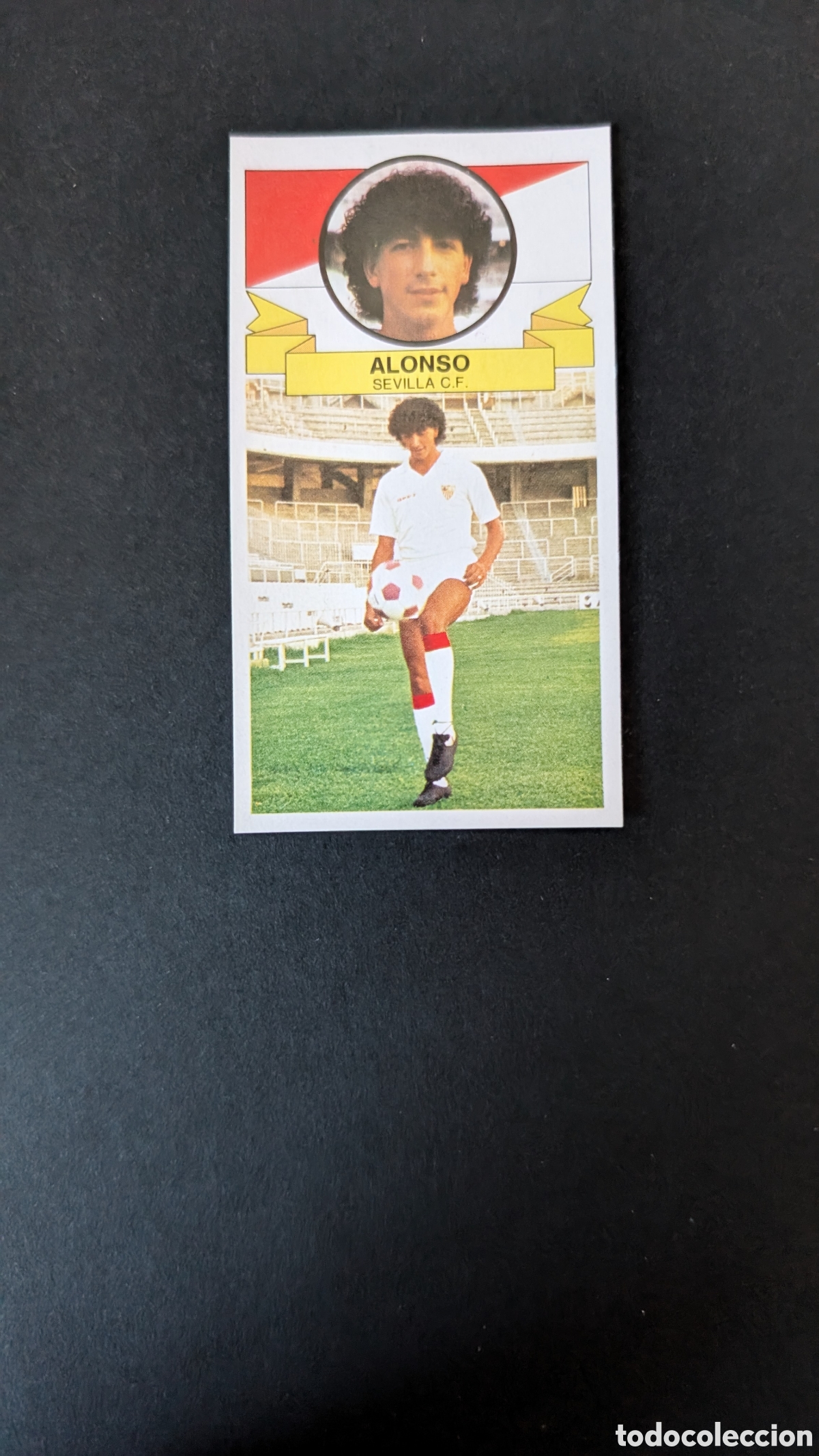 Figurine di Calcio: ALONSO SEVILLA COLOCA LIGA ESTE 1985/86 85 86 DESPEGADO