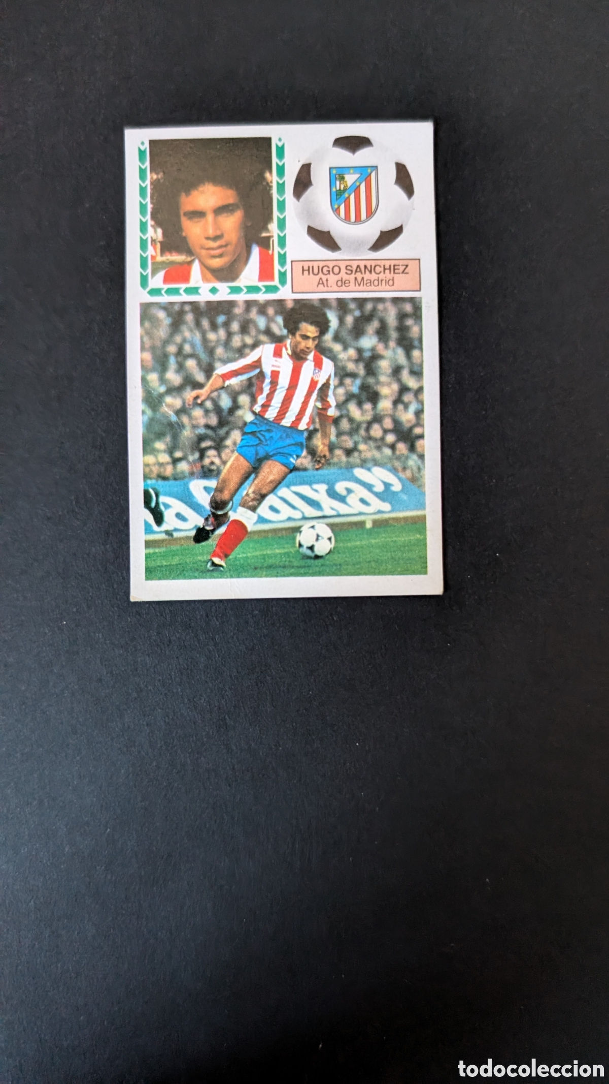 Figurine di Calcio: HUGO SANCHEZ ATLETICO MADRID LIGA ESTE 1983/84 83 84 DESPEGADO