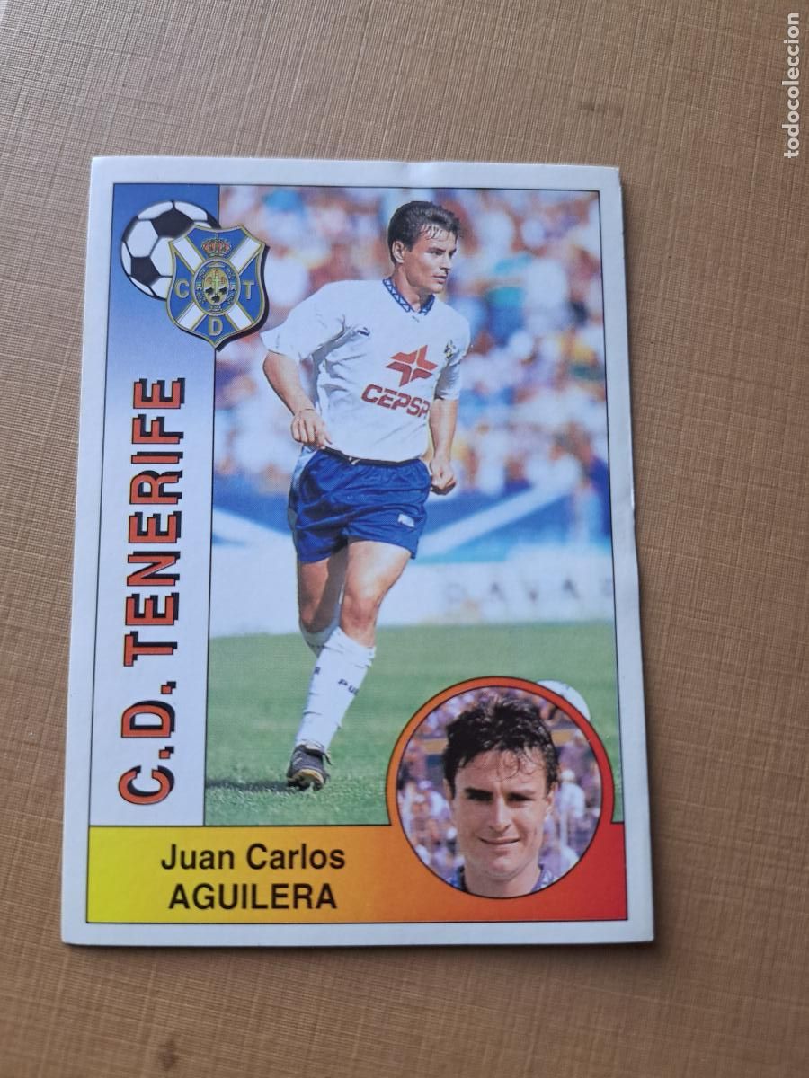 Cromos de F&uacute;tbol: LTG EDICIONES PANINI 94-95 1994 1995 N&ordm;292 AGUILERA TENERIFE NUNCA PEGADO
