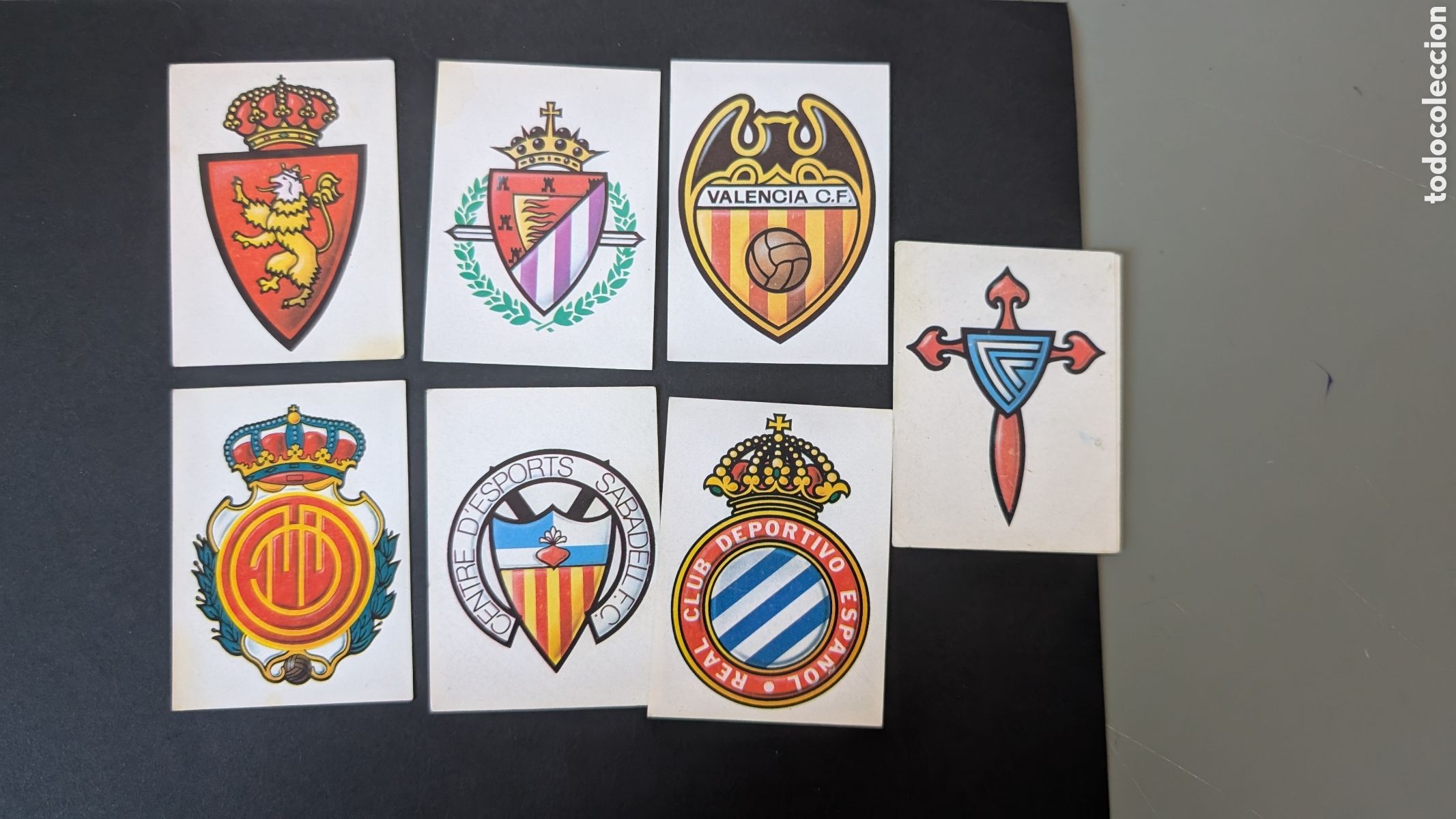 Figurine di Calcio: LOTE 7 ESCUDOS DIFERENTES LIGA ESTE 1987/88 87 88 NUNCA PEGADO SIN PEGAR