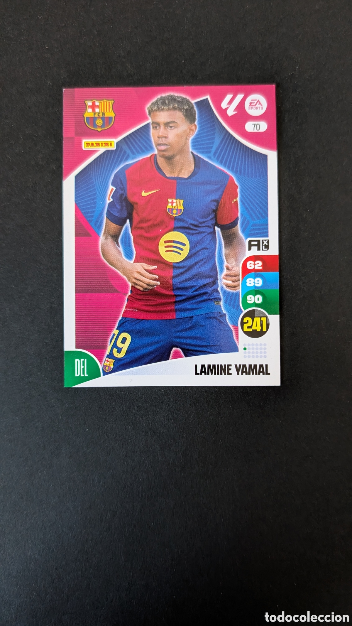 Figurine di Calcio: LAMINE YAMAL BARCELONA 70 ADRENALYN XL LIGA 2024/25 24 25 PANINI