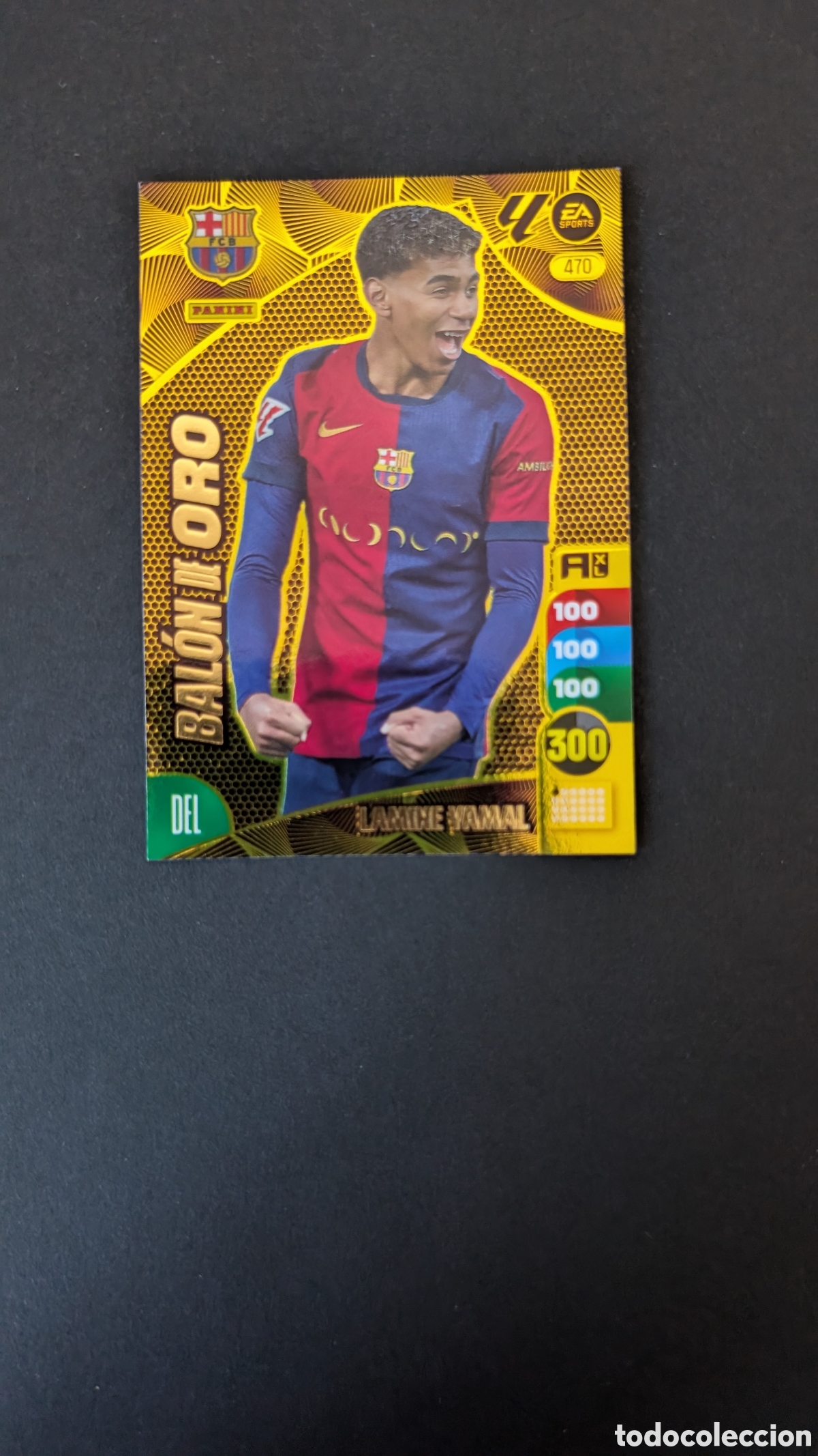 Figurine di Calcio: LAMINE YAMAL 470 BARCELONA BALON DE ORO ADRENALYN XL LIGA 2024/2025 24 25 PANINI