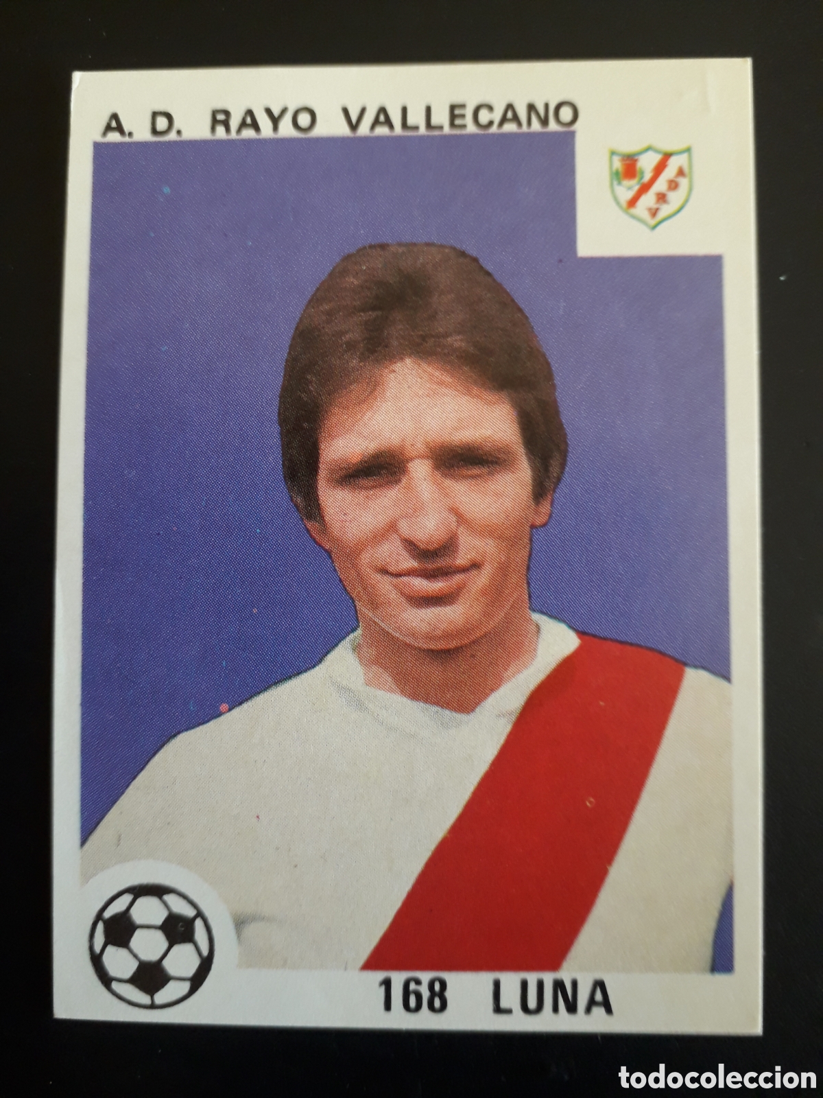 Cromos de F&uacute;tbol: LUNA RAYO VALLECANO N&deg; 168 SIN PEGAR, ESCRITO EN TRASERA ED MAGA 1978-1979 78-79 PEDIDO M&Iacute;NIMO 3&euro;
