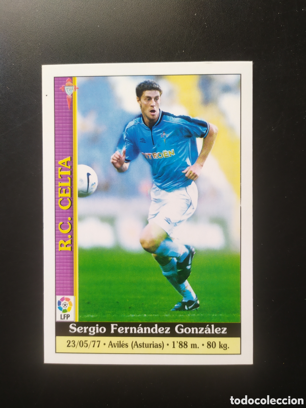 Cromos de F&uacute;tbol: Mundicromo fichas Liga 1999 2000 99 00 Sergio n&deg; 87 Celta Vigo