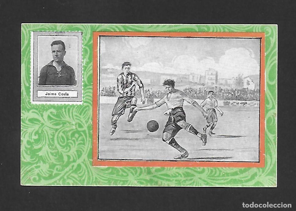 Cromos de F&uacute;tbol: JAIME COSTA (MARTINENC) , RETRATOS DE JUGADORES Y ACCIONES FUTBOL 1922 , SERIE B VERDE NUMERO 3