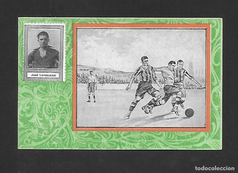 Cromos de F&uacute;tbol: JOSE LANDAZABAL &rdquo;LAKATOS&rdquo; (MARTINENC) , RETRATOS DE JUGADORES FUTBOL 1922 , SERIE B VERDE NUMERO 8
