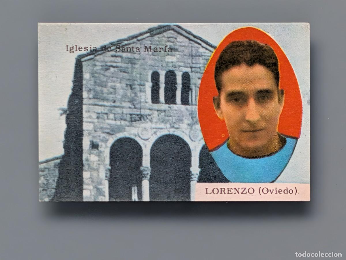 Cromos de F&uacute;tbol: RARO CROMO SEMINUEVO LORENZO REAL OVIEDO FUTBOL LIGA 1963 1964 63/64 FHER DISGRA FOOTBALL GIJON