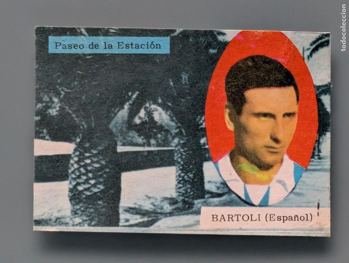 Cromos de F&uacute;tbol: RARO CROMO SEMINUEVO BARTOLI RCD ESPA&Ntilde;OL FUTBOL LIGA 1963 1964 63/64 FHER DISGRA FOOTBALL BARCELONA