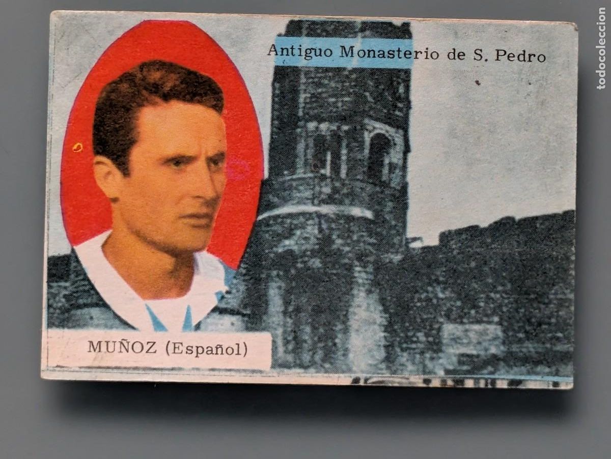 Cromos de F&uacute;tbol: RARO CROMO SEMINUEVO MU&Ntilde;OZ RCD ESPA&Ntilde;OL FUTBOL LIGA 1963 1964 63/64 FHER DISGRA FOOTBALL BARCELONA