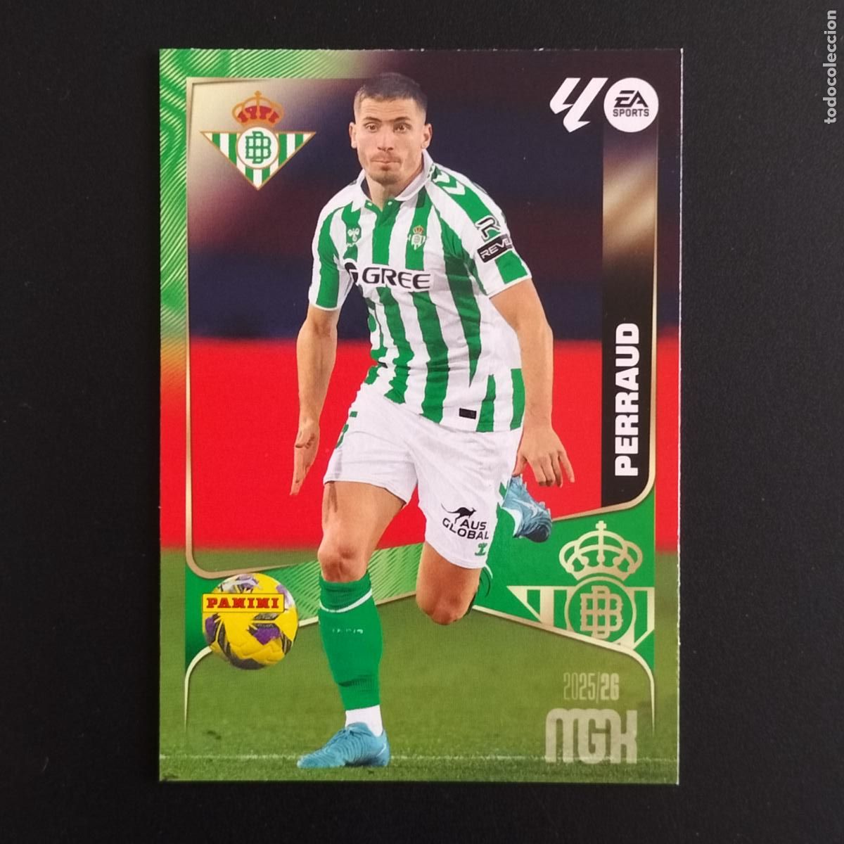 Cromos de F&uacute;tbol: MGK 98 PERRAUD BETIS CROMOS ALBUM MEGACRACKS LIGA FUTBOL 2025 2026 25 26