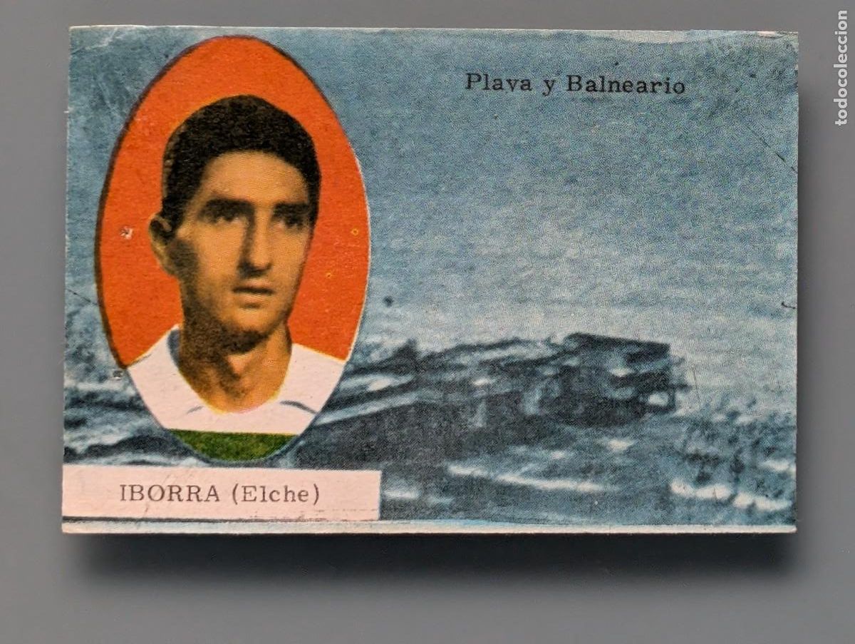 Cromos de F&uacute;tbol: CROMO RARE CARD IBORRA ELCHE FUTBOL LIGA 1963 1964 63/64 FHER DISGRA FOOTBALL ALICANTE