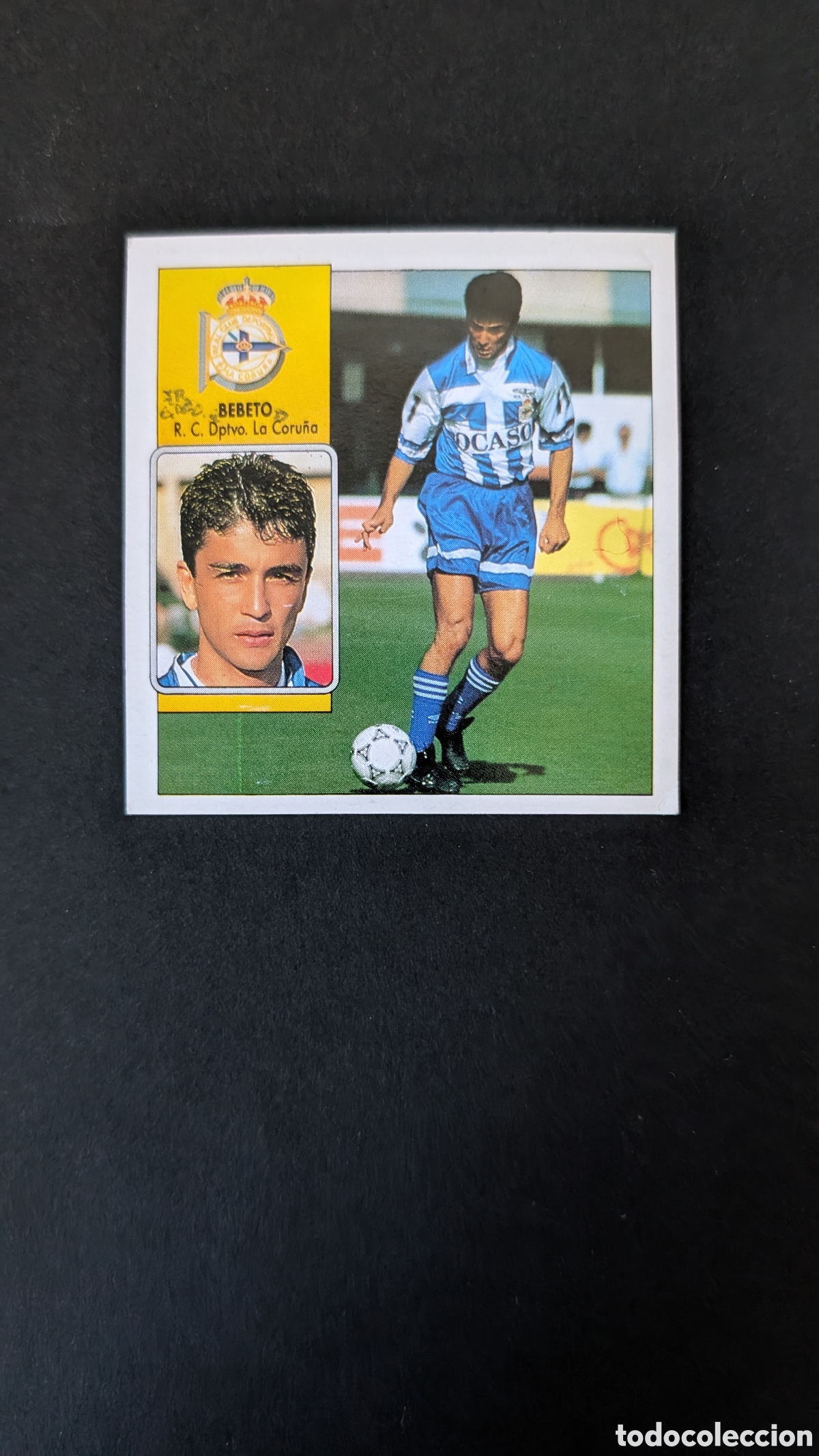 Football Stickers: BEBETO DEPORTIVO COLOCA LIGA ESTE 1992/93 92 93 NUNCA PEGADO FRONTAL Y TRASERA PINTADAS