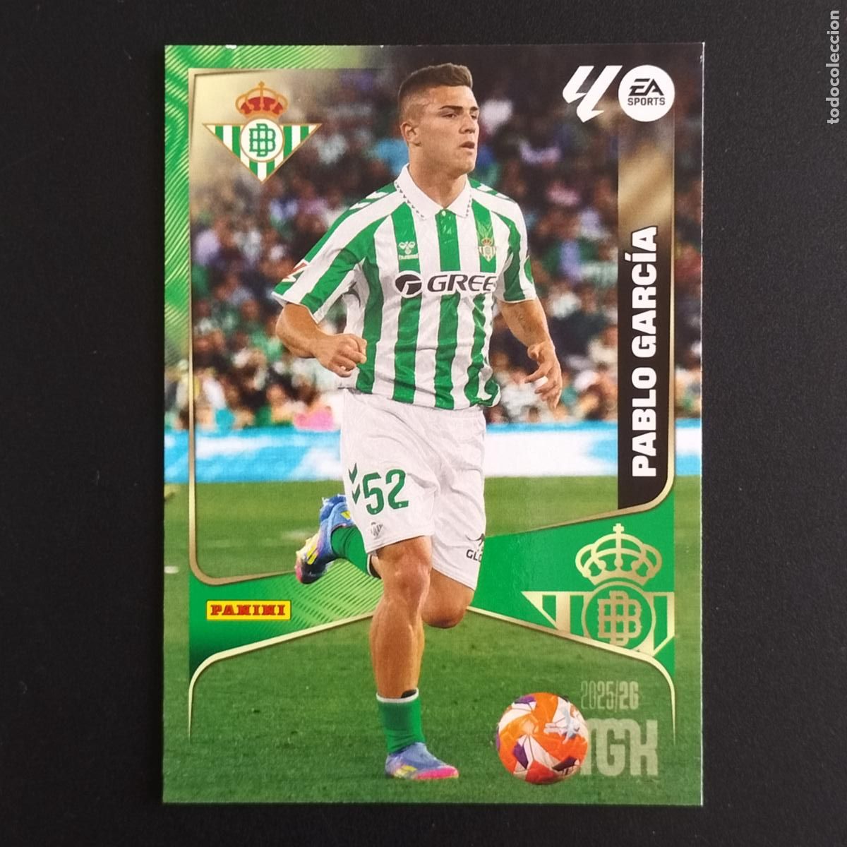Cromos de F&uacute;tbol: MGK 104 PABLO GARCIA BETIS CROMOS ALBUM MEGACRACKS LIGA FUTBOL 2025 2026 25 26