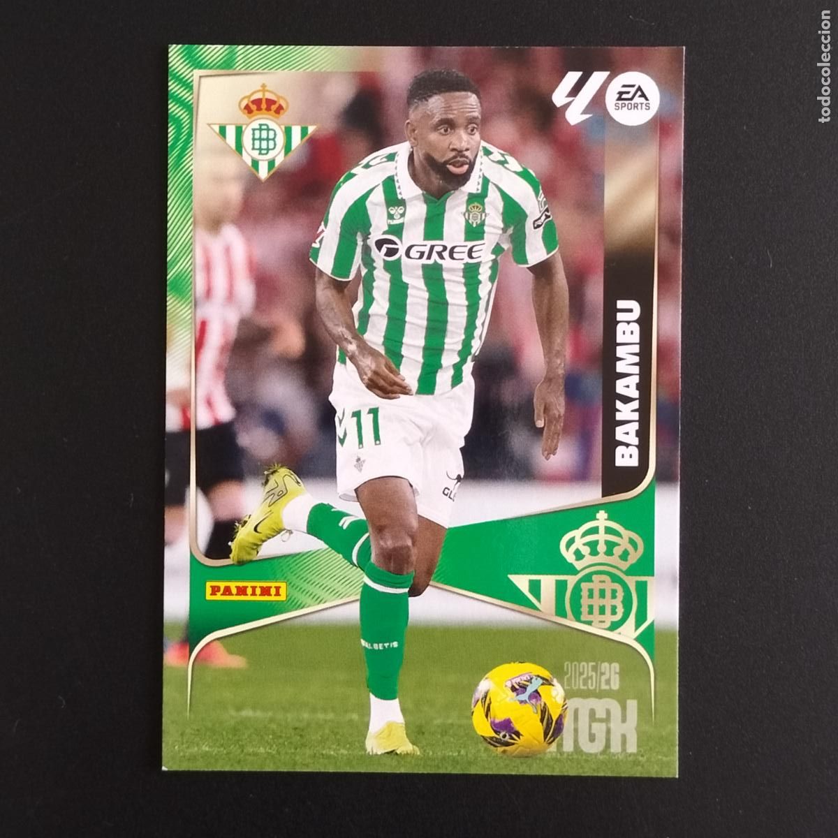 Cromos de F&uacute;tbol: MGK 108 BAKAMBU BETIS CROMOS ALBUM MEGACRACKS LIGA FUTBOL 2025 2026 25 26