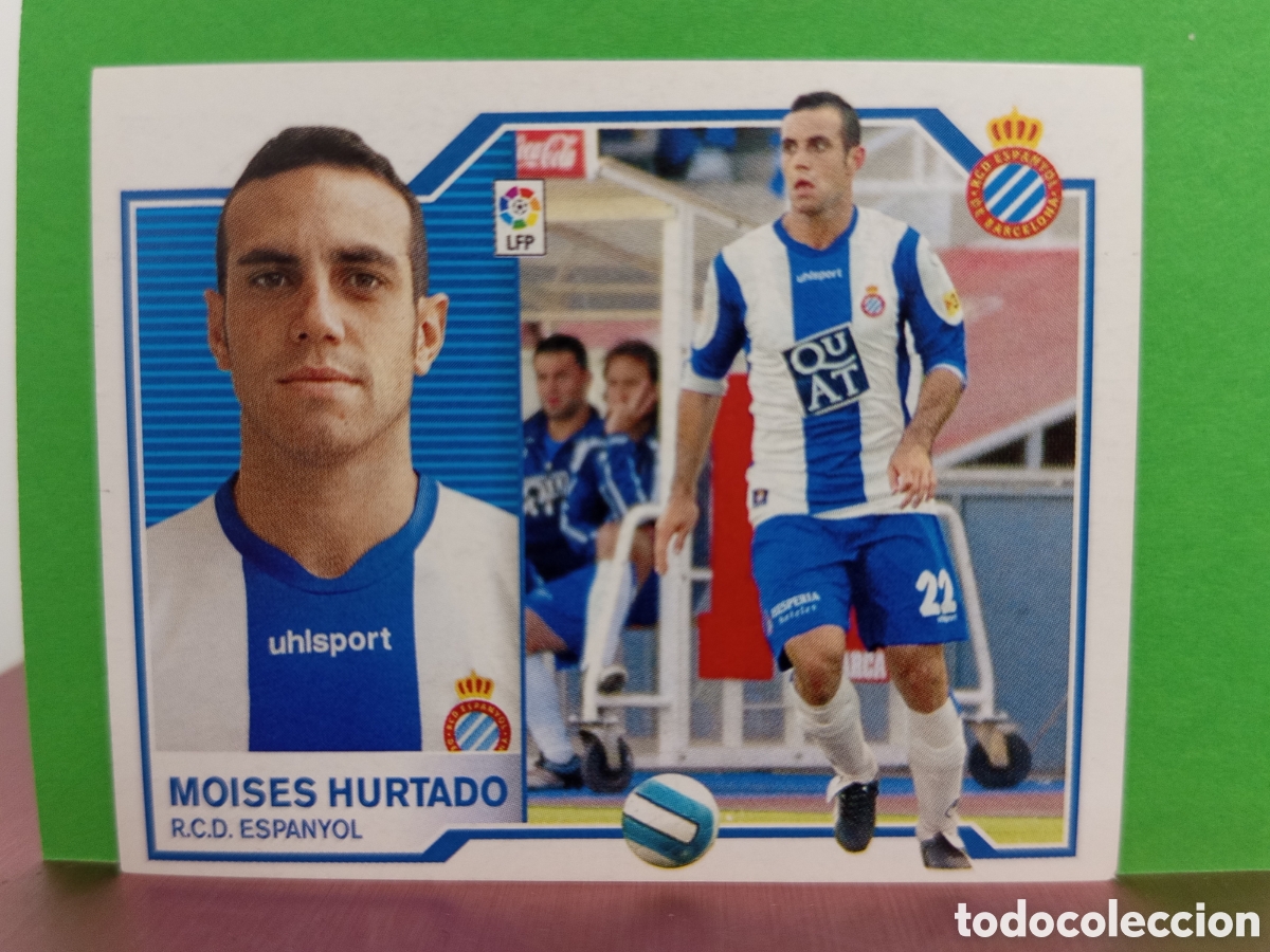 Football Stickers: ❇️ CROMO ⚽ MOIS&Eacute;S HURTADO ESPA&Ntilde;OL 07 08 2007 2008 LIGA ESTE SIN PEGAR ❇️