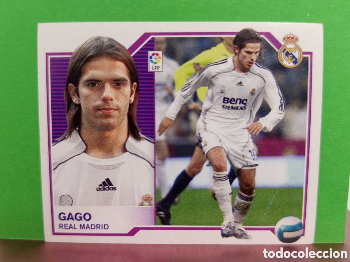Figurine di Calcio: ❇️ CROMO ⚽ GAGO REAL MADRID 07 08 2007 2008 LIGA ESTE SIN PEGAR ❇️