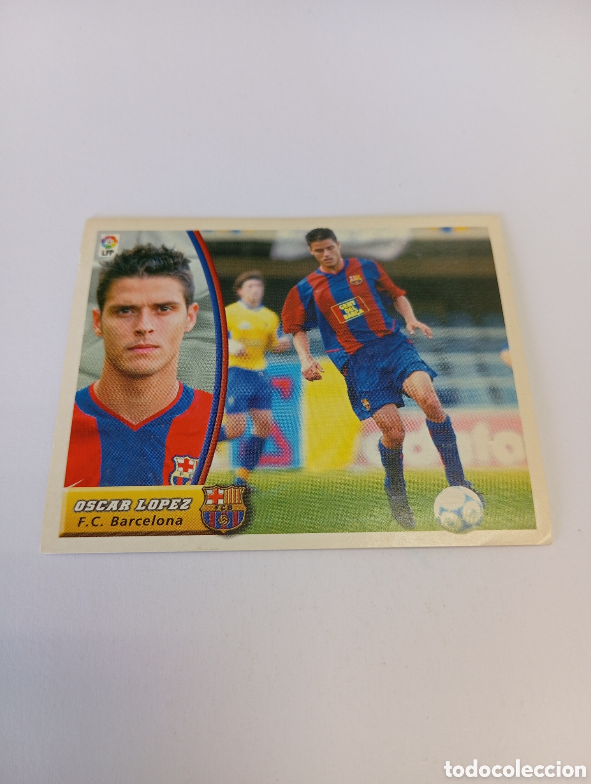 Cromos de F&uacute;tbol: OSCAR L&Oacute;PEZ Barcelona LIGA ESTE 2003 2004 PANINI 03 04