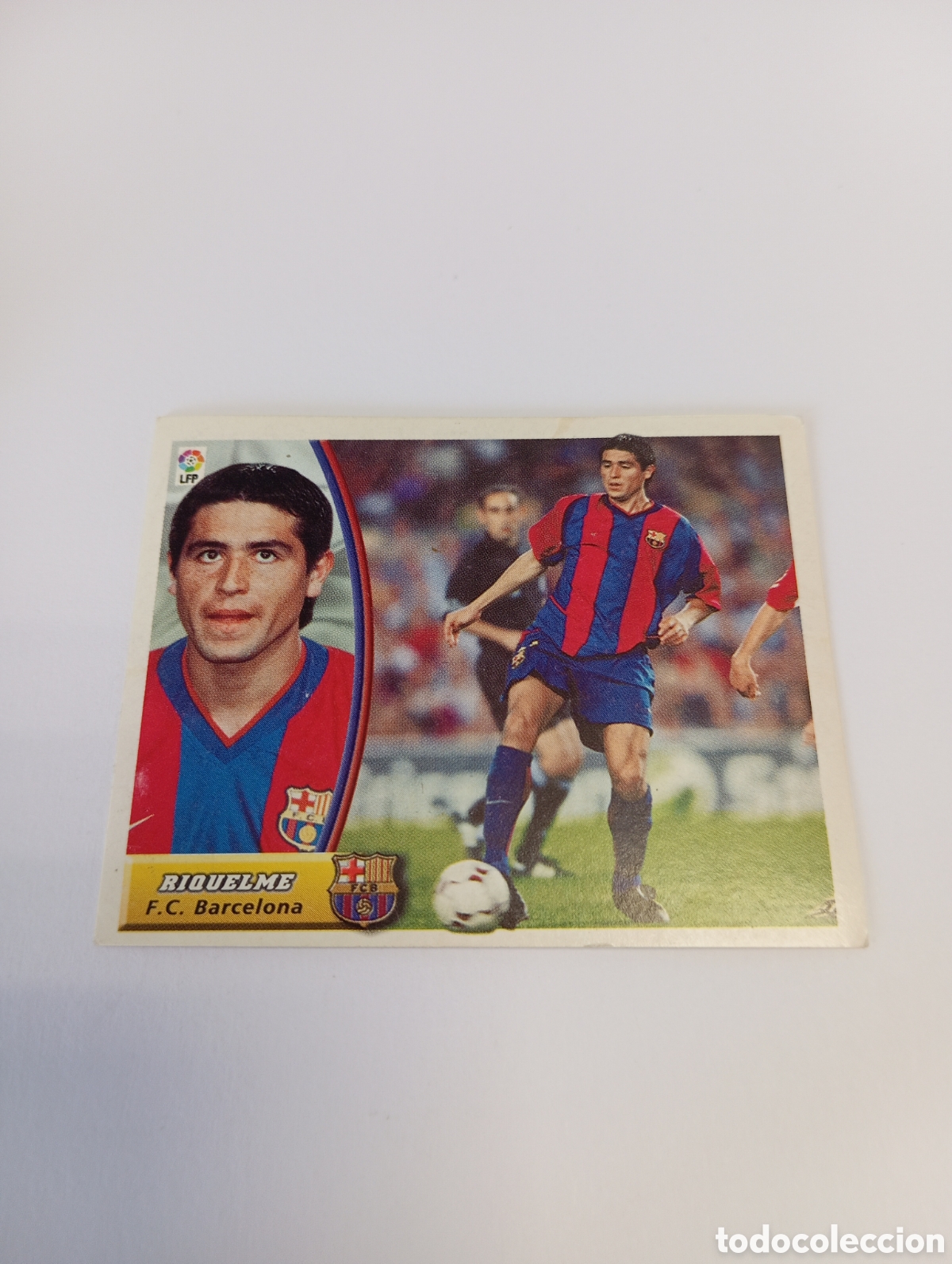 Cromos de F&uacute;tbol: RIQUELME BAJA Barcelona LIGA ESTE 2003 2004 PANINI 03 04