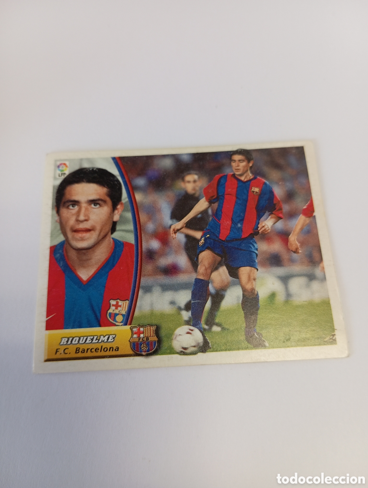 Cromos de F&uacute;tbol: RIQUELME BAJA Barcelona LIGA ESTE 2003 2004 PANINI 03 04