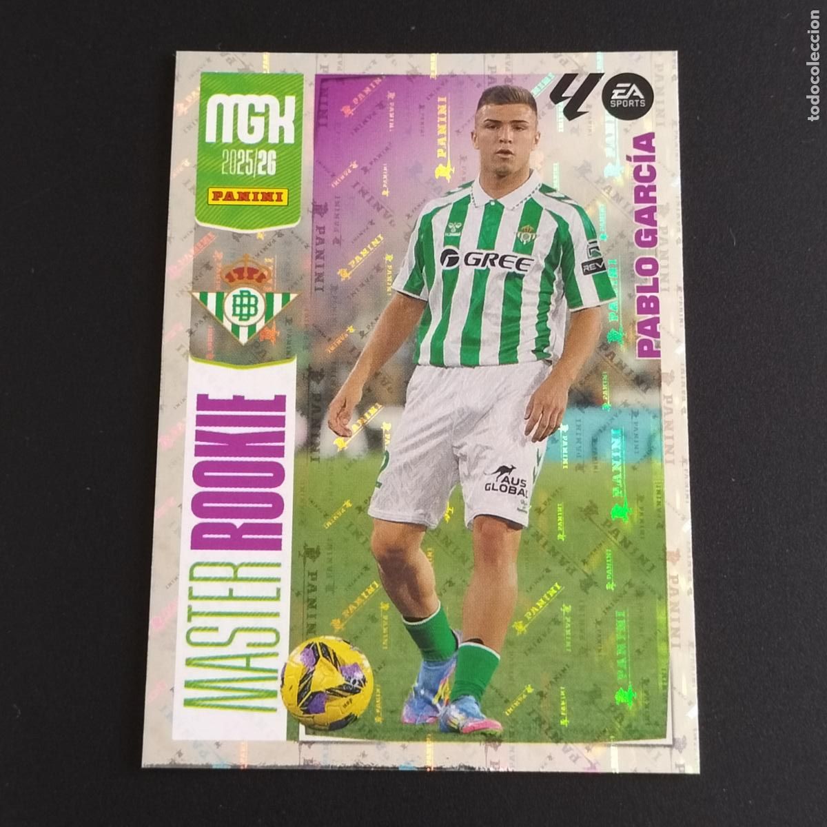 Cromos de F&uacute;tbol: MGK 418 PABLO GARCIA MASTER ROOKIE BETIS CROMOS ALBUM MEGACRACKS LIGA FUTBOL 2025 2026 25 26
