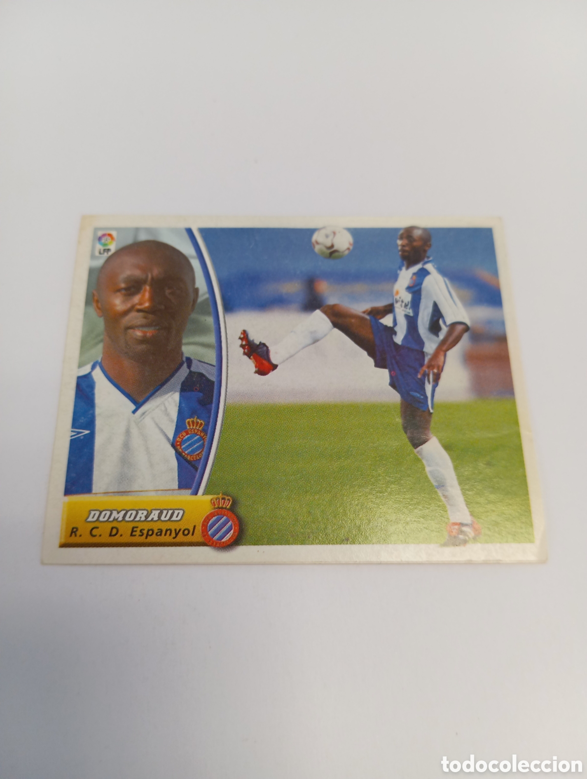 Figurine di Calcio: DOMORAUD Espanyol Espa&ntilde;ol LIGA ESTE 2003 2004 PANINI 03 04