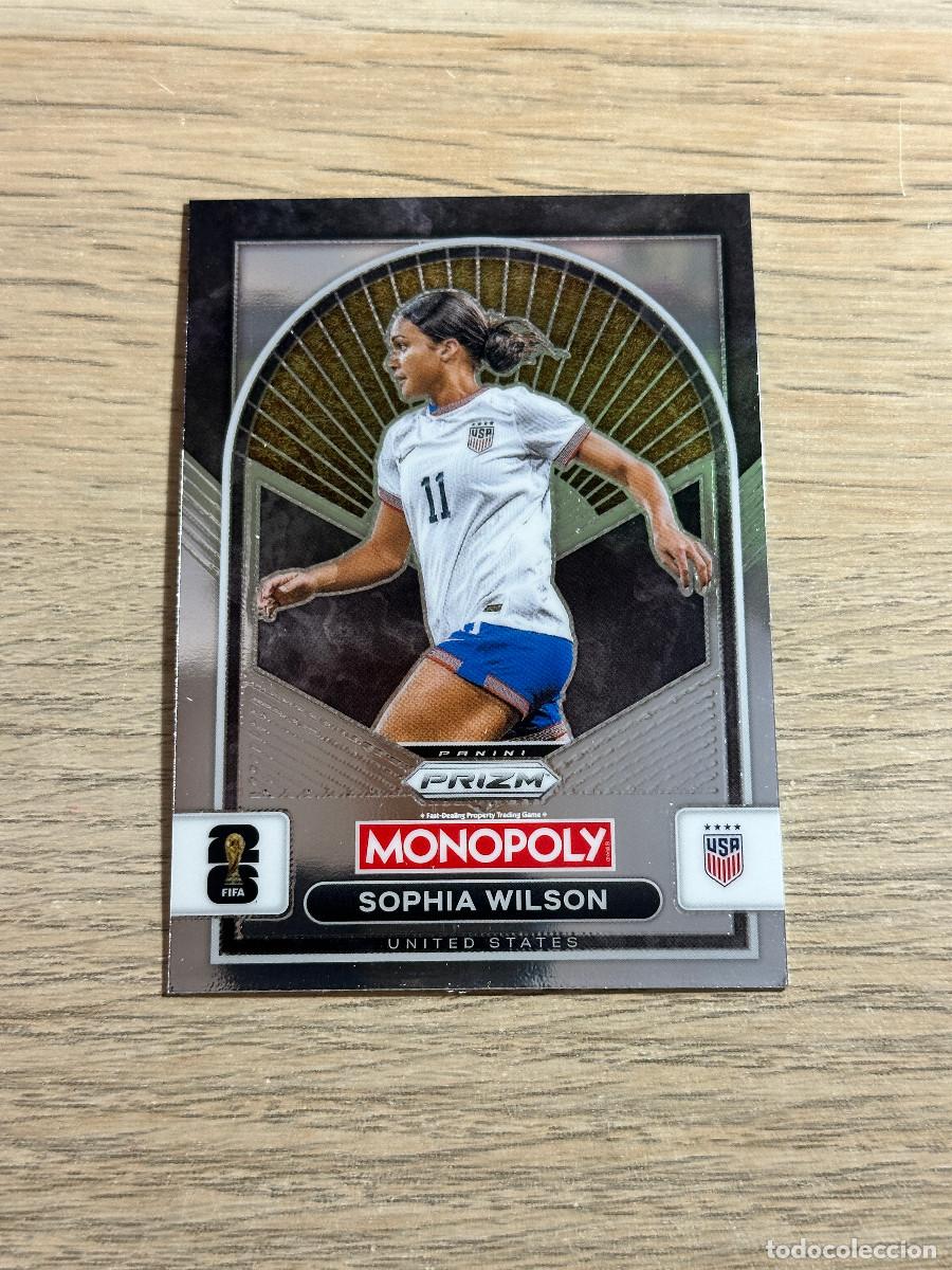 Cromos de F&uacute;tbol: SOPHIA WILSON 95 USA WORLD CUP 2026 PANINI PRIZM MONOPOLY