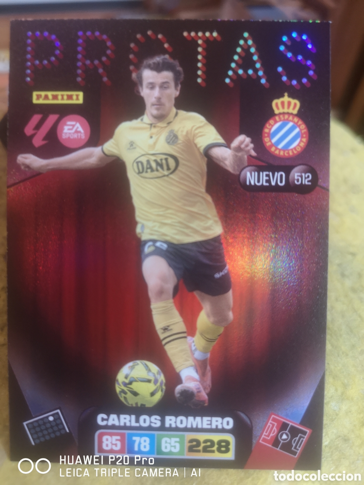 Fu&szlig;ball-Sticker: ADRENALYN 2025 2026 CARLOS ROMERO NUEVO PROTAS 512 ESPA&Ntilde;OL