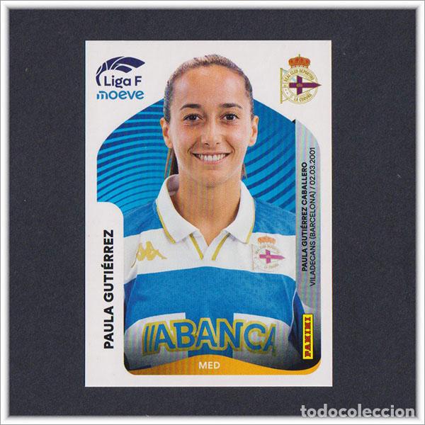 Fu&szlig;ball-Sticker: LIGA FEMENINA F MOEVE 2025 2026 25 26 PANINI PAULA GUTIERREZ 133 DEPORTIVO CORU&Ntilde;A COLECCI&Oacute;N ALBUM