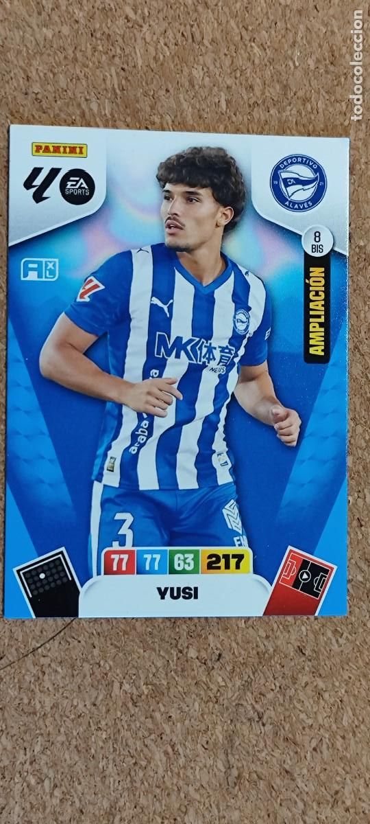 Cromos de F&uacute;tbol: ADRENALYN XL LA LIGA 25/26 CARD AMPLIACION YUSI ALAVES # 8 BIS PANINI