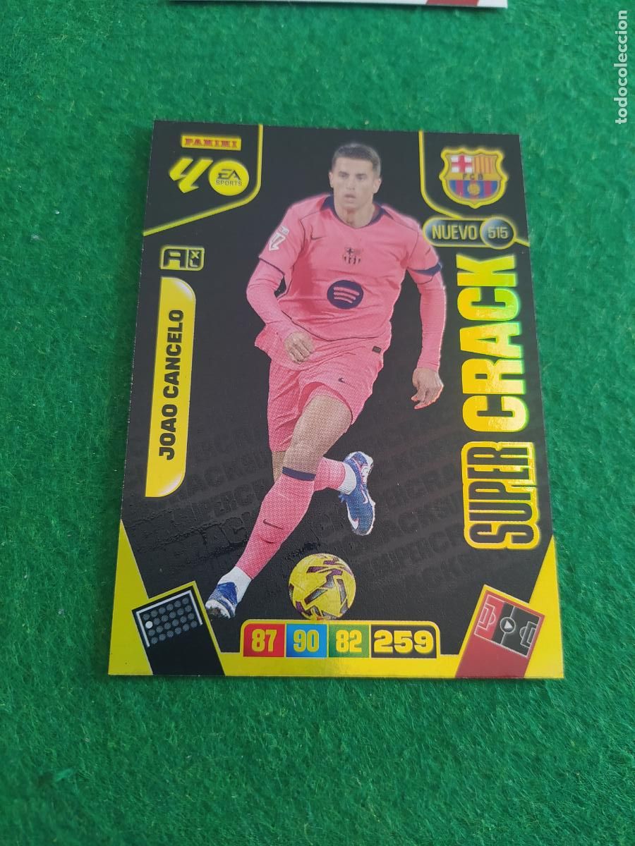 Cromos de F&uacute;tbol: actualizacion de adrenalyn 2025 2026 nuevo super crack n&ordm; 515 joao cancelo fc barcelona