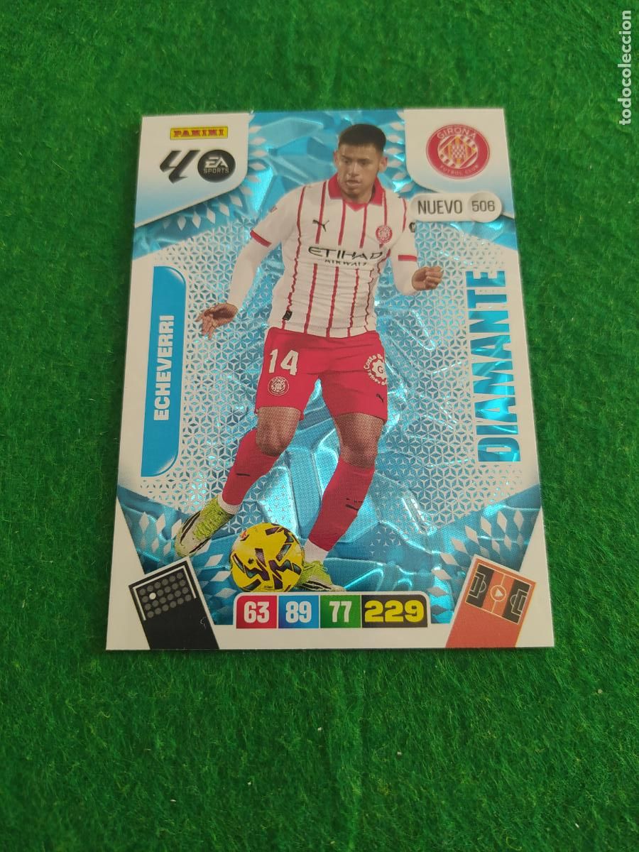 Cromos de F&uacute;tbol: actualizacion de adrenalyn 2025 2026 nuevo diamante n&ordm; 506 echeverri girona