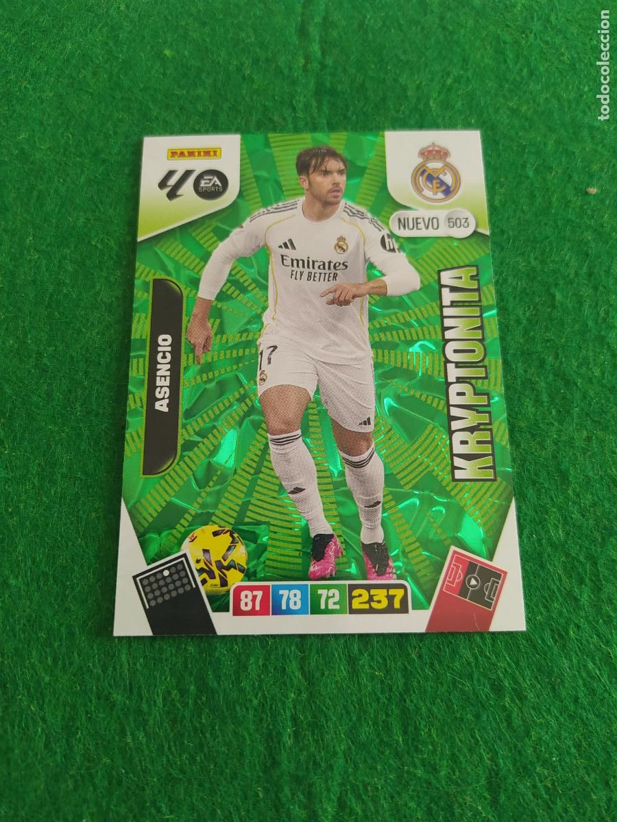 Cromos de F&uacute;tbol: actualizacion de adrenalyn 2025 2026 nuevo kryptonita n&ordm; 503 asencio real madrid