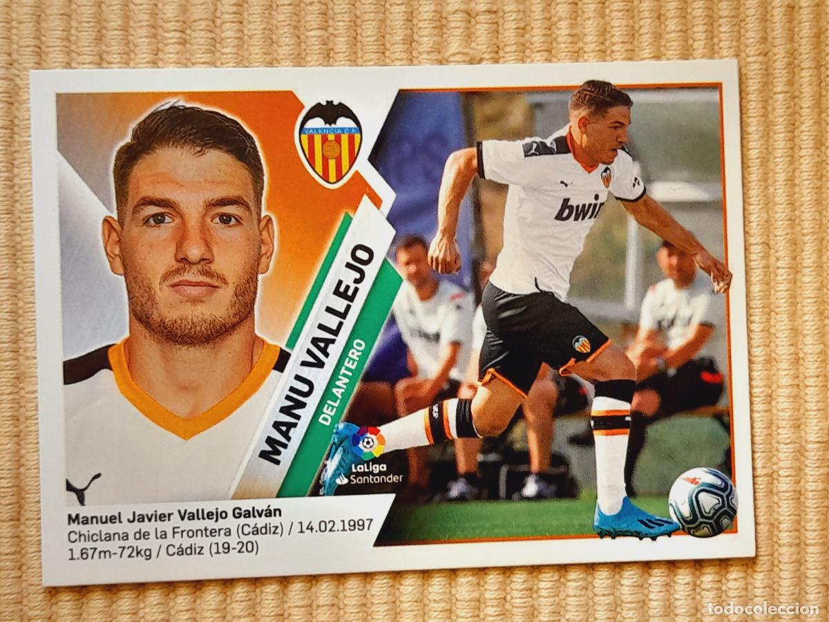 Cromos de F&uacute;tbol: CROMO 16 MANU VALLEJO (VALENCIA CF) LIGA 19-20 (2019 2020) &Aacute;LBUM ESTE