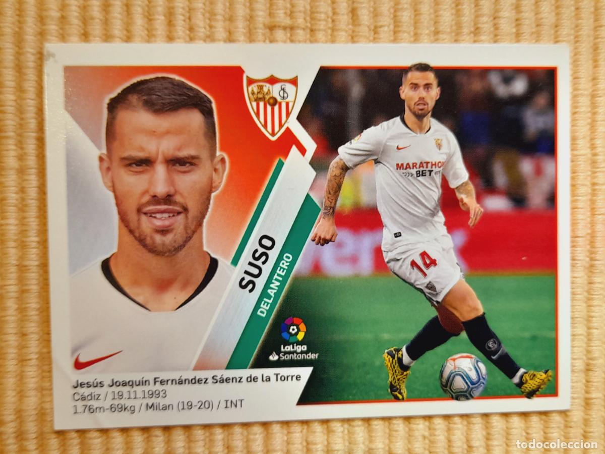Cromos de F&uacute;tbol: CROMO 35 SUSO (MERCADO INVIERNO) SEVILLA FC LIGA 19-20 (2019 2020) &Aacute;LBUM ESTE (LEER DESCRIPCION)