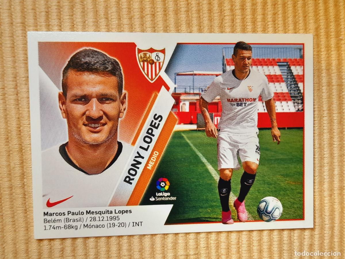 Cromos de F&uacute;tbol: CROMO 50 RONY LOPES (ULTIMOS FICHAJES) SEVILLA FC LIGA 19-20 (2019 2020) &Aacute;LBUM ESTE