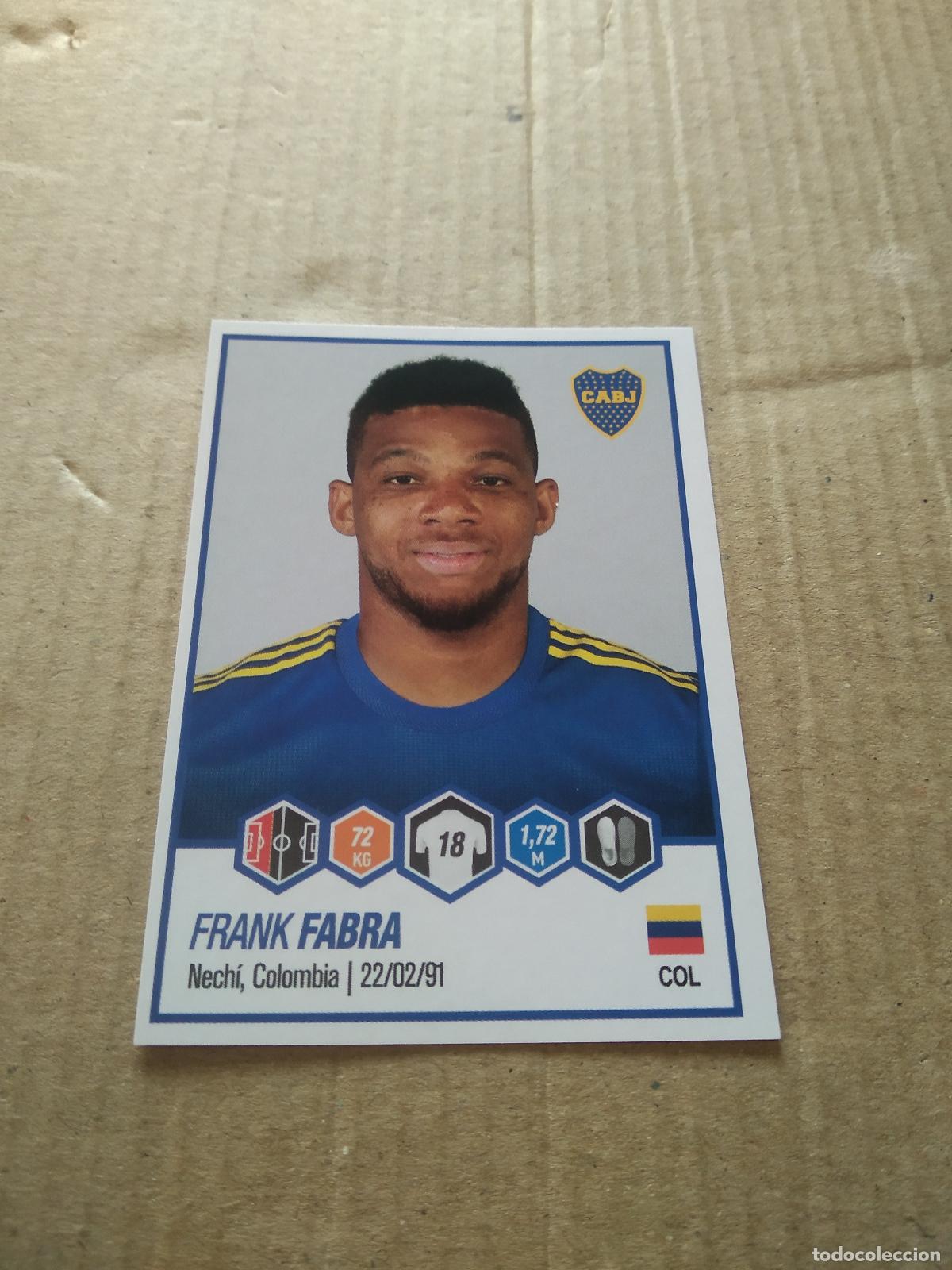 Cromos de F&uacute;tbol: 112 FRANK FABRA BOCA JUNIORS CROMO FUTBOL ARGENTINO PANINI LIGA ARGENTINA 2022