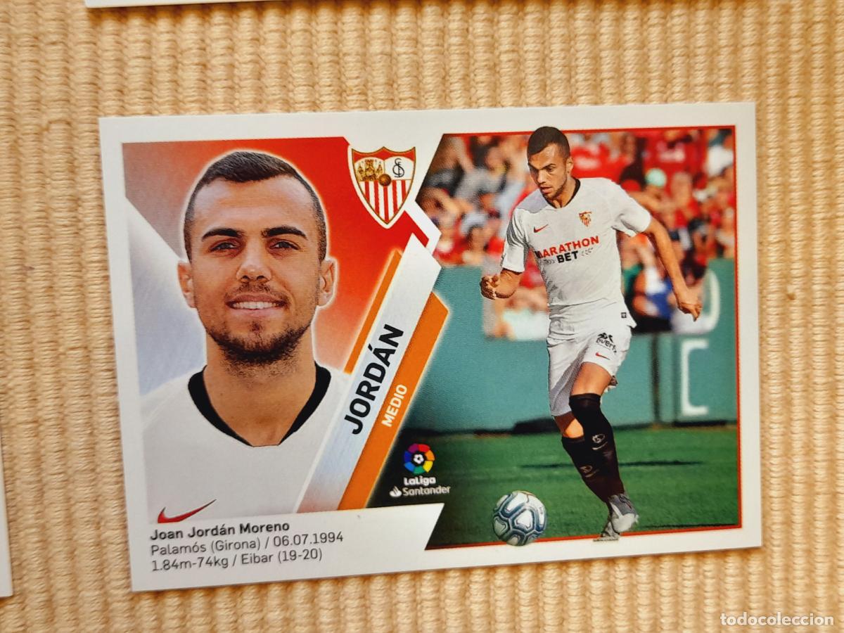 Cromos de F&uacute;tbol: CROMO 8 JORDAN (ULTIMOS FICHAJES) SEVILLA FC LIGA 19-20 (2019 2020) &Aacute;LBUM ESTE