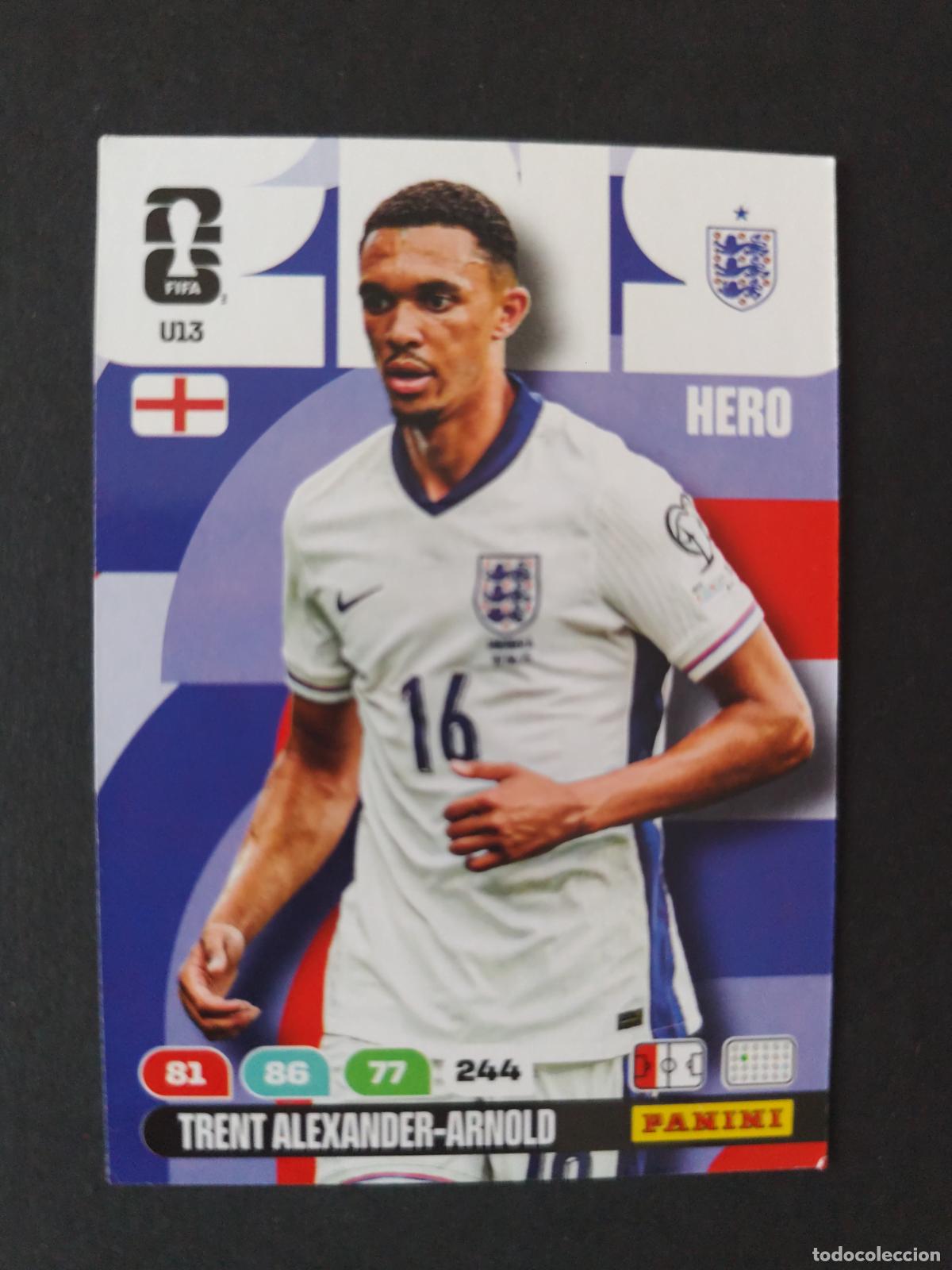 Football Stickers: U13 TRENT ALEXANDER-ARNOLD ACTUALIZACI&Oacute;N UPDATE INGLATERRA ADRENALYN MUNDIAL FIFA WORLD CUP 2026
