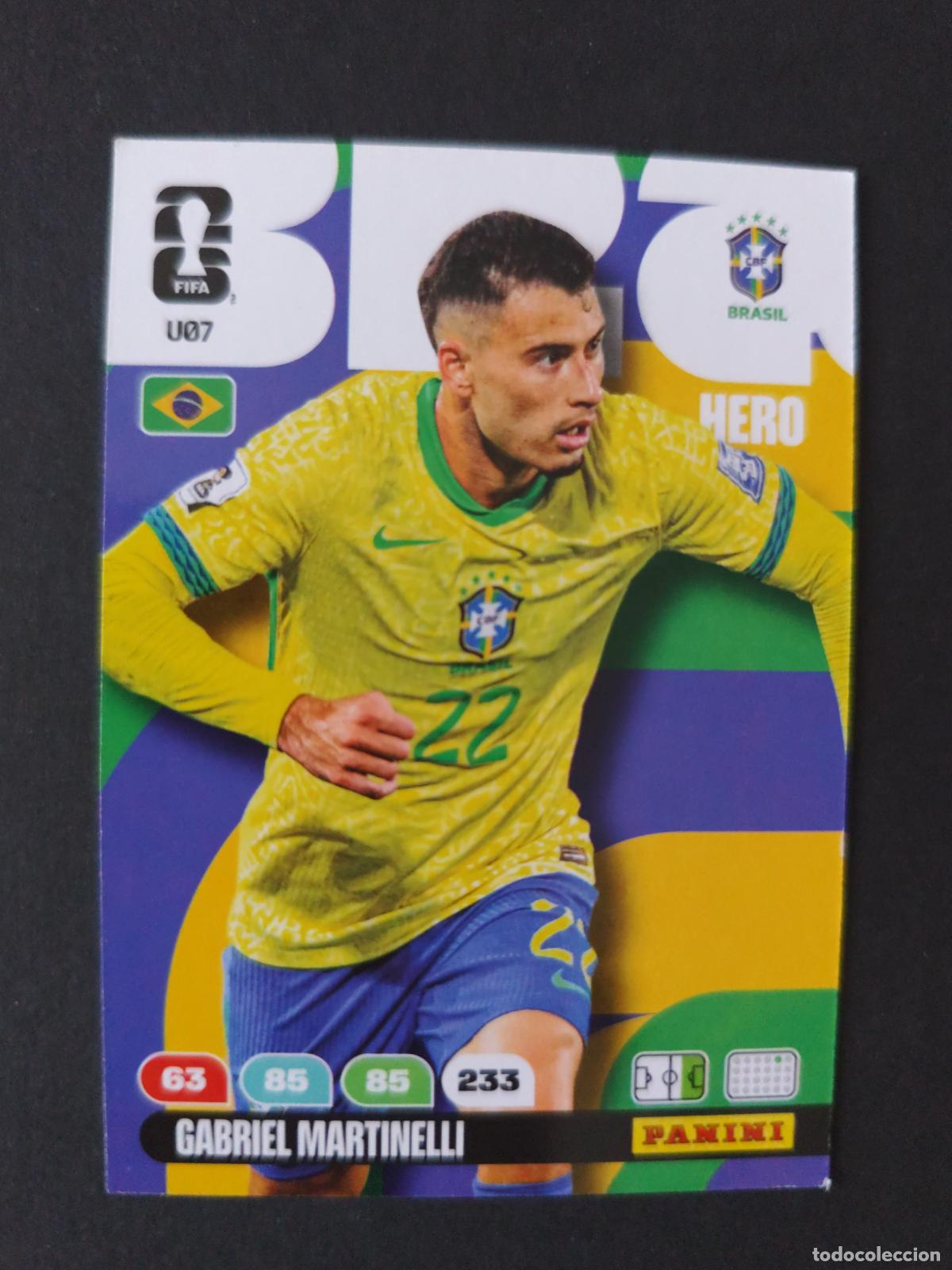 Football Stickers: U7 GABRIEL MARTINELLI ACTUALIZACI&Oacute;N UPDATE BRASIL ADRENALYN MUNDIAL FIFA WORLD CUP 2026 PANINI