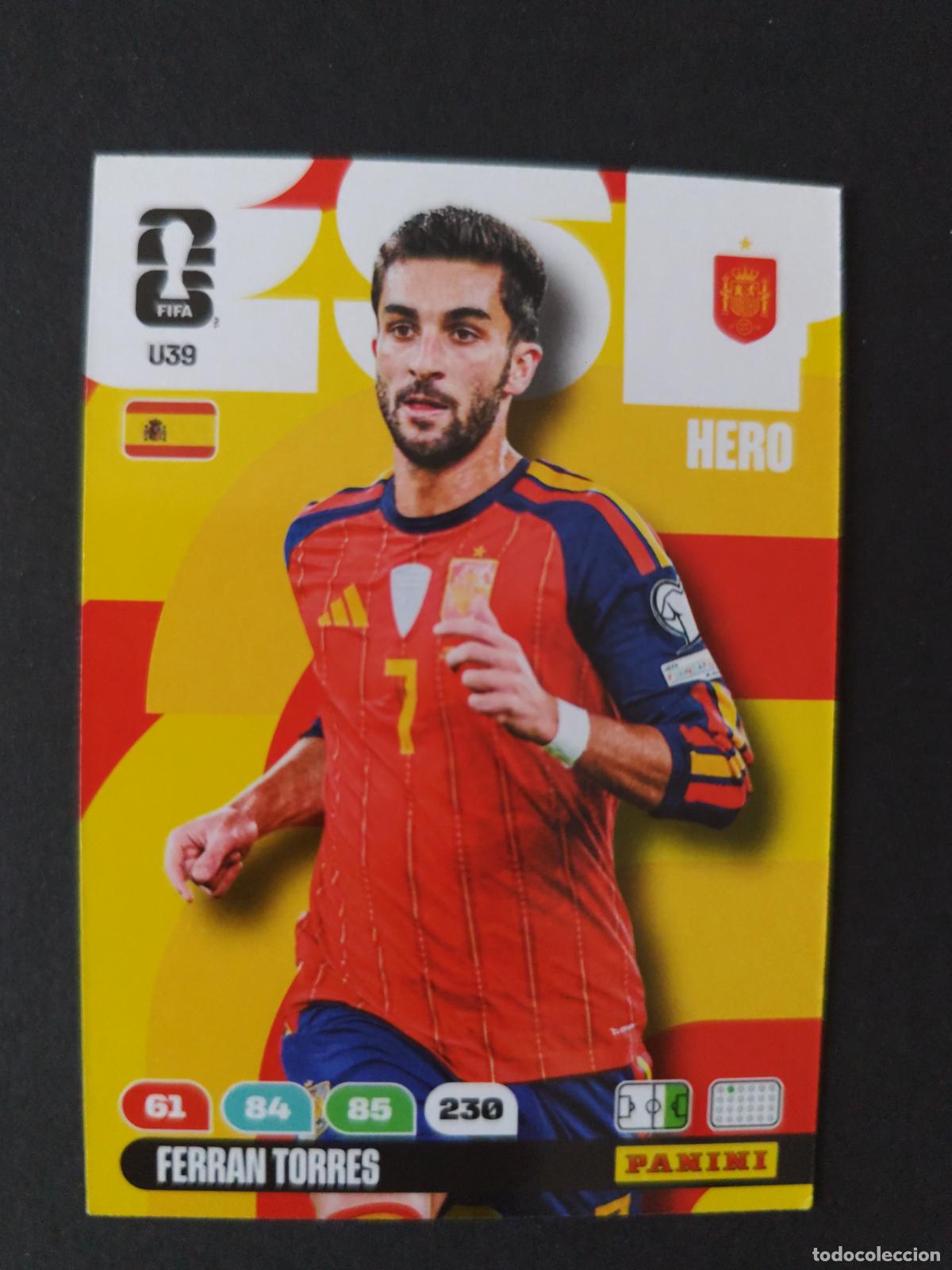 Figurine di Calcio: U39 FERRAN TORRES ACTUALIZACI&Oacute;N UPDATE ESPA&Ntilde;A ADRENALYN MUNDIAL FIFA WORLD CUP 2026 PANINI