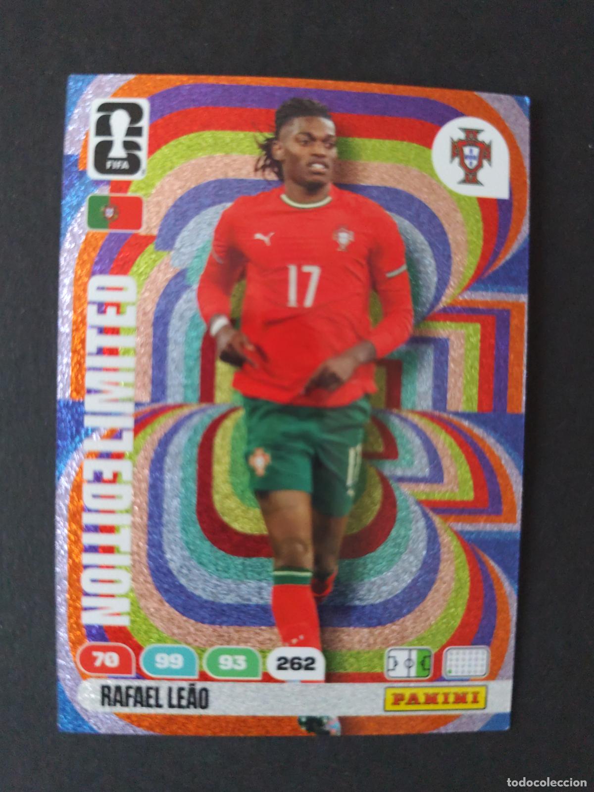 Figurine di Calcio: RAFAEL LE&Atilde;O EDICI&Oacute;N LIMITADA LIMITED PORTUGAL ADRENALYN MUNDIAL FIFA WORLD CUP 2026 PANINI