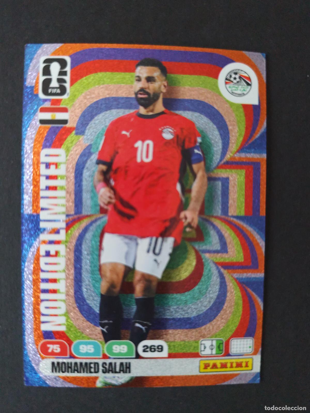 Fu&szlig;ball-Sticker: MOHAMMED SALAH EDICI&Oacute;N LIMITADA LIMITED EGIPTO ADRENALYN MUNDIAL FIFA WORLD CUP 2026 PANINI