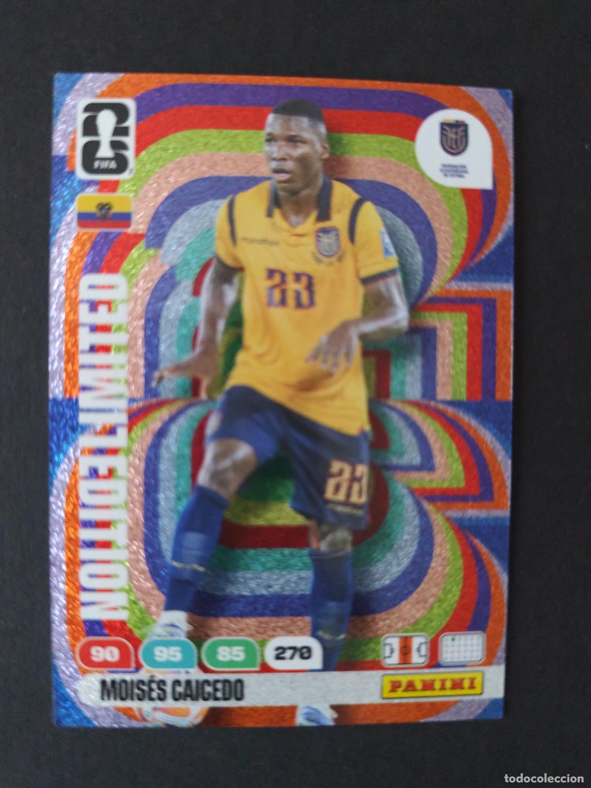 Fu&szlig;ball-Sticker: MOIS&Eacute;S CAICEDO EDICI&Oacute;N LIMITADA LIMITED ECUADOR ADRENALYN MUNDIAL FIFA WORLD CUP 2026 PANINI