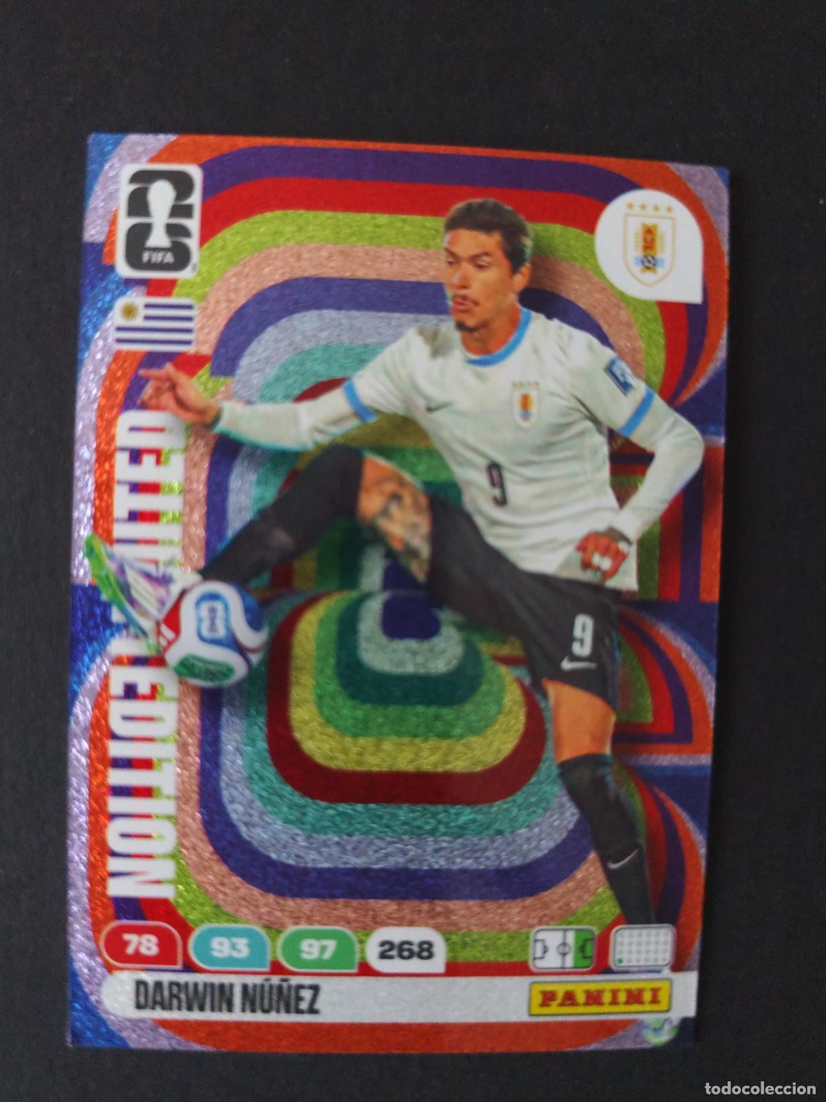 Fu&szlig;ball-Sticker: DARWIN N&Uacute;&Ntilde;EZ EDICI&Oacute;N LIMITADA LIMITED URUGUAY ADRENALYN MUNDIAL FIFA WORLD CUP 2026 PANINI