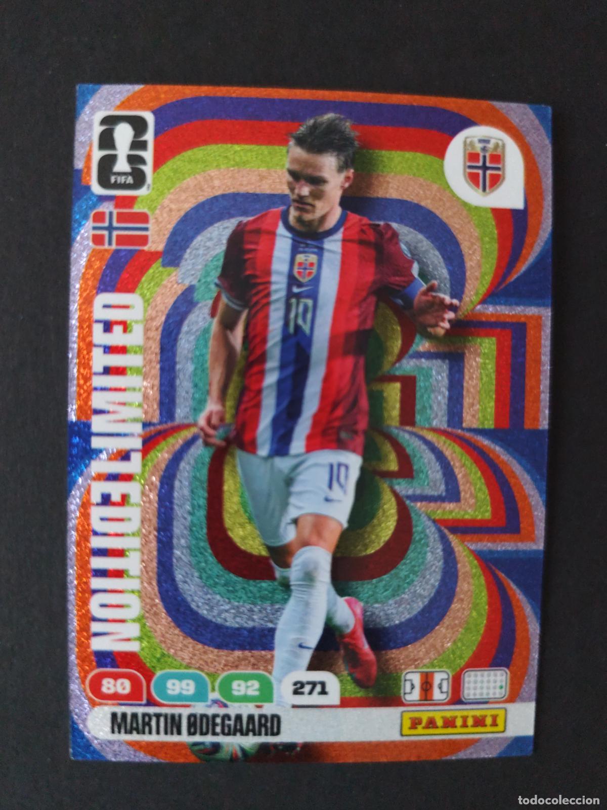 Fu&szlig;ball-Sticker: MARTIN &Oslash;DEGAARD EDICI&Oacute;N LIMITADA LIMITED NORUEGA ADRENALYN MUNDIAL FIFA WORLD CUP 2026 PANINI